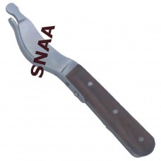 Hoof Knife Wooden Handle
